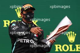Race winner Lewis Hamilton (GBR) Mercedes AMG F1 celebrates winning his seventh World Championship.  15.11.2020. Formula 1 World Championship, Rd 14, Turkish Grand Prix, Istanbul, Turkey, Race Day.