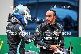 Race winner Lewis Hamilton (GBR) Mercedes AMG F1 celebrates winning his seventh World Championship in parc ferme with team mate Valtteri Bottas (FIN) Mercedes AMG F1. 15.11.2020. Formula 1 World Championship, Rd 14, Turkish Grand Prix, Istanbul, Turkey, Race Day.