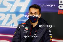 Alexander Albon (THA) Red Bull Racing in the FIA Press Conference. 12.11.2020. Formula 1 World Championship, Rd 14, Turkish Grand Prix, Istanbul, Turkey, Preparation Day.