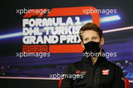 Romain Grosjean (FRA) Haas F1 Team in the FIA Press Conference. 12.11.2020. Formula 1 World Championship, Rd 14, Turkish Grand Prix, Istanbul, Turkey, Preparation Day.
