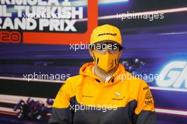 Carlos Sainz Jr (ESP) McLaren in the FIA Press Conference. 12.11.2020. Formula 1 World Championship, Rd 14, Turkish Grand Prix, Istanbul, Turkey, Preparation Day.