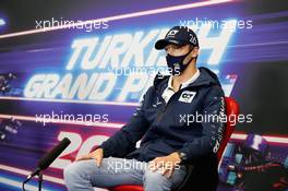 Daniil Kvyat (RUS) AlphaTauri in the FIA Press Conference. 12.11.2020. Formula 1 World Championship, Rd 14, Turkish Grand Prix, Istanbul, Turkey, Preparation Day.