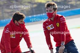 Charles Leclerc (MON) Ferrari rides the circuit with the team.  12.11.2020. Formula 1 World Championship, Rd 14, Turkish Grand Prix, Istanbul, Turkey, Preparation Day.