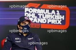 Lance Stroll (CDN) Racing Point F1 Team in the FIA Press Conference. 12.11.2020. Formula 1 World Championship, Rd 14, Turkish Grand Prix, Istanbul, Turkey, Preparation Day.