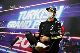 Daniel Ricciardo (AUS) Renault F1 Team in the FIA Press Conference. 12.11.2020. Formula 1 World Championship, Rd 14, Turkish Grand Prix, Istanbul, Turkey, Preparation Day.