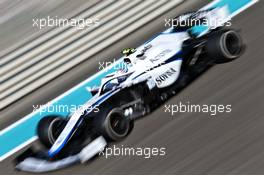 Nicholas Latifi (CDN) Williams Racing FW43. 11.12.2020. Formula 1 World Championship, Rd 17, Abu Dhabi Grand Prix, Yas Marina Circuit, Abu Dhabi, Practice Day.