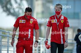 Robert Shwartzman (RUS) Ferrari Academy Driver (Right). 11.12.2020. Formula 1 World Championship, Rd 17, Abu Dhabi Grand Prix, Yas Marina Circuit, Abu Dhabi, Practice Day.