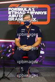 Otmar Szafnauer (USA) Racing Point F1 Team Principal and CEO in the FIA Press Conference. 11.12.2020. Formula 1 World Championship, Rd 17, Abu Dhabi Grand Prix, Yas Marina Circuit, Abu Dhabi, Practice Day.