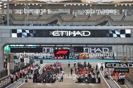 The grid before the start of the race. 13.12.2020. Formula 1 World Championship, Rd 17, Abu Dhabi Grand Prix, Yas Marina Circuit, Abu Dhabi, Race Day.