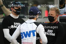 Nicholas Latifi (CDN) Williams Racing FW43 and Kevin Magnussen (DEN) Haas. 13.12.2020. Formula 1 World Championship, Rd 17, Abu Dhabi Grand Prix, Yas Marina Circuit, Abu Dhabi, Race Day.