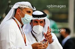 Mohammed Bin Sulayem (UAE) (Right) on the grid. 13.12.2020. Formula 1 World Championship, Rd 17, Abu Dhabi Grand Prix, Yas Marina Circuit, Abu Dhabi, Race Day.