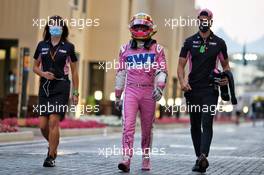 Sergio Perez (MEX) Racing Point F1 Team retired from the race. 13.12.2020. Formula 1 World Championship, Rd 17, Abu Dhabi Grand Prix, Yas Marina Circuit, Abu Dhabi, Race Day.