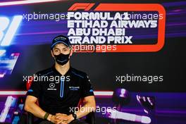 Jack Aitken (GBR) / (KOR) Williams Racing in the FIA Press Conference. 10.12.2020. Formula 1 World Championship, Rd 17, Abu Dhabi Grand Prix, Yas Marina Circuit, Abu Dhabi, Preparation Day.