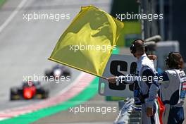 Yellow flags and safety car. 05.07.2020. FIA Formula 2 Championship, Rd 1, Spielberg, Austria, Sunday.