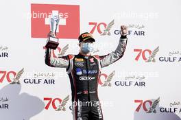 Podium: Third place Louis Deletraz (SUI) Charouz Racing System. 29.11.2020. FIA Formula 2 Championship, Rd 11, Sakhir, Bahrain, Sunday.