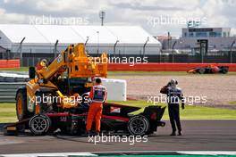 Callum Ilott (GBR) Uni-Virtuosi Racing out of the race.                                02.08.2020. FIA Formula 2 Championship, Rd 4, Silverstone, England, Sunday.
