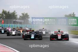 Dan Ticktum (GBR) Dams and Callum Ilott (GBR) Uni-Virtuosi Racing battle for position. 18.07.2020. FIA Formula 2 Championship, Rd 3, Budapest, Hungary, Saturday.