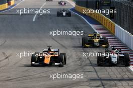 Jack Aitken (GBR) Campos Racing and Nikita Mazepin (RUS) Hitech battle for position. 26.09.2020. FIA Formula 2 Championship, Rd 10, Sochi, Russia, Saturday.