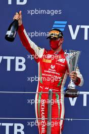 Race winner Mick Schumacher (GER) PREMA Racing celebrates on the podium. 26.09.2020. FIA Formula 2 Championship, Rd 10, Sochi, Russia, Saturday.