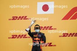 Podium: Second place Yuki Tsunoda (JPN) Carlin. 06.12.2020. FIA Formula 2 Championship, Rd 12, Sakhir, Bahrain, Sunday.