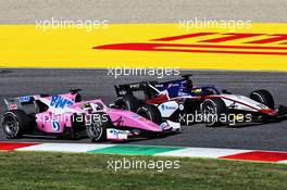 Louis Deletraz (SUI) Charouz Racing System and Artem Markelov (RUS) HWA RACELAB battle for position. 13.09.2020. Formula 2 Championship, Rd 9, Mugello, Italy, Sunday.