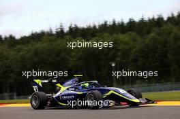 David Schumahcer (GER) Carlin. 28.08.2020. Formula 3 Championship, Rd 7, Spa-Francorchamps, Belgium, Friday.