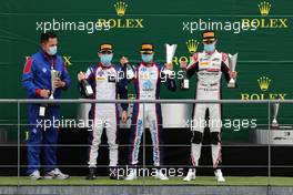 1st Lirim Zendeli (GER) Trident, 2nd Theo Pourchaire (FRA) ART and 3rd David Beckmann (GER) Trident. 29.08.2020. Formula 3 Championship, Rd 7, Spa-Francorchamps, Belgium, Saturday.