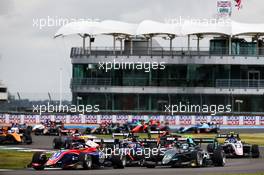 David Beckmann (GER) Trident at the start of the race. 01.08.2020. FIA Formula 3 Championship, Rd 4, Silverstone, England, Saturday.