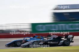 Sebastian Fernandez (ESP) ART and Matteo Nannini (ITA) Jenzer Motorsport. 02.08.2020. FIA Formula 3 Championship, Rd 4, Silverstone, England, Sunday.