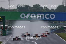 David Beckmann (GER) Trident leads at the start of the race. 19.07.2020. FIA Formula 3 Championship, Rd 3, Budapest, Hungary, Sunday.
