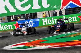 Roman Stanek (CZE) Charouz Racing System and Clement Novalak (GBR) Carlin battle for position. 05.09.2020. Formula 3 Championship, Rd 8, Monza, Italy, Saturday.
