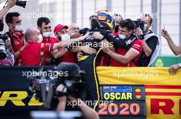 Oscar Piastri (AUS) PREMA Racing - F3 champion, celebrates in parc ferme. 13.09.2020. Formula 3 Championship, Rd 9, Mugello, Italy, Sunday.
