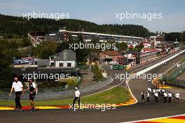 Circuit atmosphere - drivers walk the circuit. 14.08.2020. FIA World Endurance Championship, Rd 6, Spa Francochamps, Belgium.