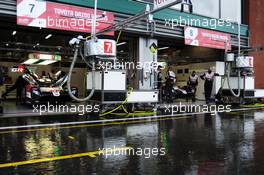 Toyota Gazoo Racing pits. 15.08.2020. FIA World Endurance Championship, Rd 6, Spa Francochamps, Belgium.