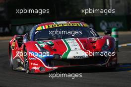 James Calado (GBR) / Alessandro Pier Guidi (ITA) / Daniel Serra (BRA) #51 AF Corse Ferrari 488 GTE EVO. 17.09.2020. FIA World Endurance Championship, Le Mans 24 Hours, Practice and Qualifying, Le Mans, France. Thursday.