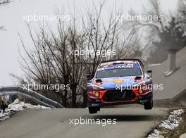 Sebastien Loeb (FRA) - Daniel Elena (MCO) HYUNDAI I20 Coupe WRC, HYUNDAI SHELL MOBIS WRT 26.01.2020. FIA World Rally Championship, Rd 1, Rally Monte Carlo, Monaco, Monte-Carlo.