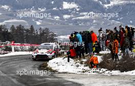 Sébastien Ogier (FRA)-Julien Ingrassia (FRA) TOYOTA Yaris WRC, TOYOTA GAZOO RACING WRT  - 23-26.01.2020. FIA World Rally Championship, Rd 1, Rally Monte Carlo, Monaco, Monte-Carlo.
