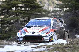 Elfyn Evans (GBR)- Scott MARTIN (GBR) TOYOTA Yaris WRC, TOYOTA GAZOO RACING WRT 26.01.2020. FIA World Rally Championship, Rd 1, Rally Monte Carlo, Monaco, Monte-Carlo.