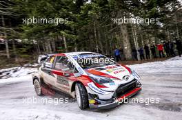 Kalle Rovanpera (FIN) - Jonne Halttunen (FIN) TOYOTA Yaris WRC, TOYOTA GAZOO RACING WRT - 23-26.01.2020. FIA World Rally Championship, Rd 1, Rally Monte Carlo, Monaco, Monte-Carlo.