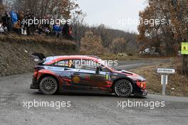 Sebastien Loeb (FRA) - Daniel Elena (MCO) HYUNDAI I20 Coupe WRC, HYUNDAI SHELL MOBIS WRT 23-26.01.2020. FIA World Rally Championship, Rd 1, Rally Monte Carlo, Monaco, Monte-Carlo.