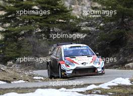 Sébastien Ogier (FRA)-Julien Ingrassia (FRA) TOYOTA Yaris WRC, TOYOTA GAZOO RACING WRT 26.01.2020. FIA World Rally Championship, Rd 1, Rally Monte Carlo, Monaco, Monte-Carlo.