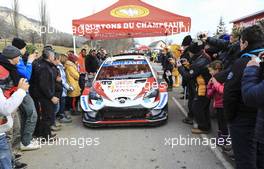 Kalle Rovanpera (FIN) - Jonne Halttunen (FIN) TOYOTA Yaris WRC, TOYOTA GAZOO RACING WRT 23-26.01.2020. FIA World Rally Championship, Rd 1, Rally Monte Carlo, Monaco, Monte-Carlo.