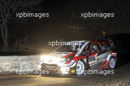 Elfyn Evans (GBR)- Scott MARTIN (GBR) TOYOTA Yaris WRC, TOYOTA GAZOO RACING WRT 26.01.2020. FIA World Rally Championship, Rd 1, Rally Monte Carlo, Monaco, Monte-Carlo.