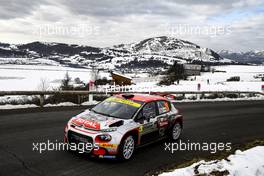 Mads Ostberg (NOR)-Torstein Eriksen (NOR) Citroen C3 RC2 RALLY2, PH SPORT  - 23-26.01.2020. FIA World Rally Championship, Rd 1, Rally Monte Carlo, Monaco, Monte-Carlo.