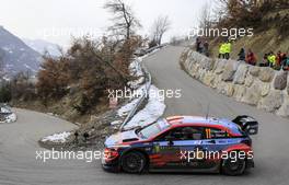 Thierry Neuville (BEL)-Nicolas Gilsoul (BEL) Hyundai i20 Coupe WRC, HYUNDAI SHELL MOBIS WRT 26.01.2020. FIA World Rally Championship, Rd 1, Rally Monte Carlo, Monaco, Monte-Carlo.