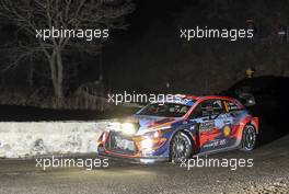 Ott Tanak (EST)-Martin Jarveoja (EST) HYUNDAI i20 Coupe WRC, HYUNDAI SHELL MOBIS WRT 26.01.2020. FIA World Rally Championship, Rd 1, Rally Monte Carlo, Monaco, Monte-Carlo.