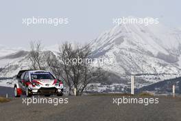 Kalle Rovanpera (FIN) - Jonne Halttunen (FIN) TOYOTA Yaris WRC, TOYOTA GAZOO RACING WRT - 23-26.01.2020. FIA World Rally Championship, Rd 1, Rally Monte Carlo, Monaco, Monte-Carlo.