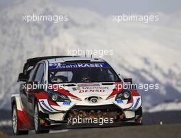 Elfyn Evans (GBR)- Scott MARTIN (GBR) TOYOTA Yaris WRC, TOYOTA GAZOO RACING WRT - 23-26.01.2020. FIA World Rally Championship, Rd 1, Rally Monte Carlo, Monaco, Monte-Carlo.