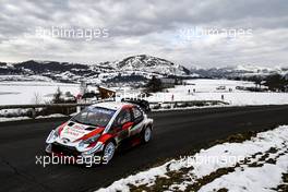 Sébastien Ogier (FRA)-Julien Ingrassia (FRA) TOYOTA Yaris WRC, TOYOTA GAZOO RACING WRT  - 23-26.01.2020. FIA World Rally Championship, Rd 1, Rally Monte Carlo, Monaco, Monte-Carlo.