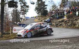Elfyn Evans (GBR)- Scott MARTIN (GBR) TOYOTA Yaris WRC, TOYOTA GAZOO RACING WRT 23-26.01.2020. FIA World Rally Championship, Rd 1, Rally Monte Carlo, Monaco, Monte-Carlo.